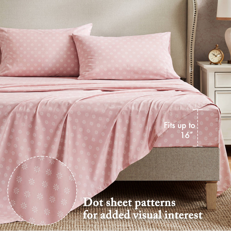 Cal King Floral Print 7-Piece Bedding Set with Comforter - Multi-Color, photo 6 of 10