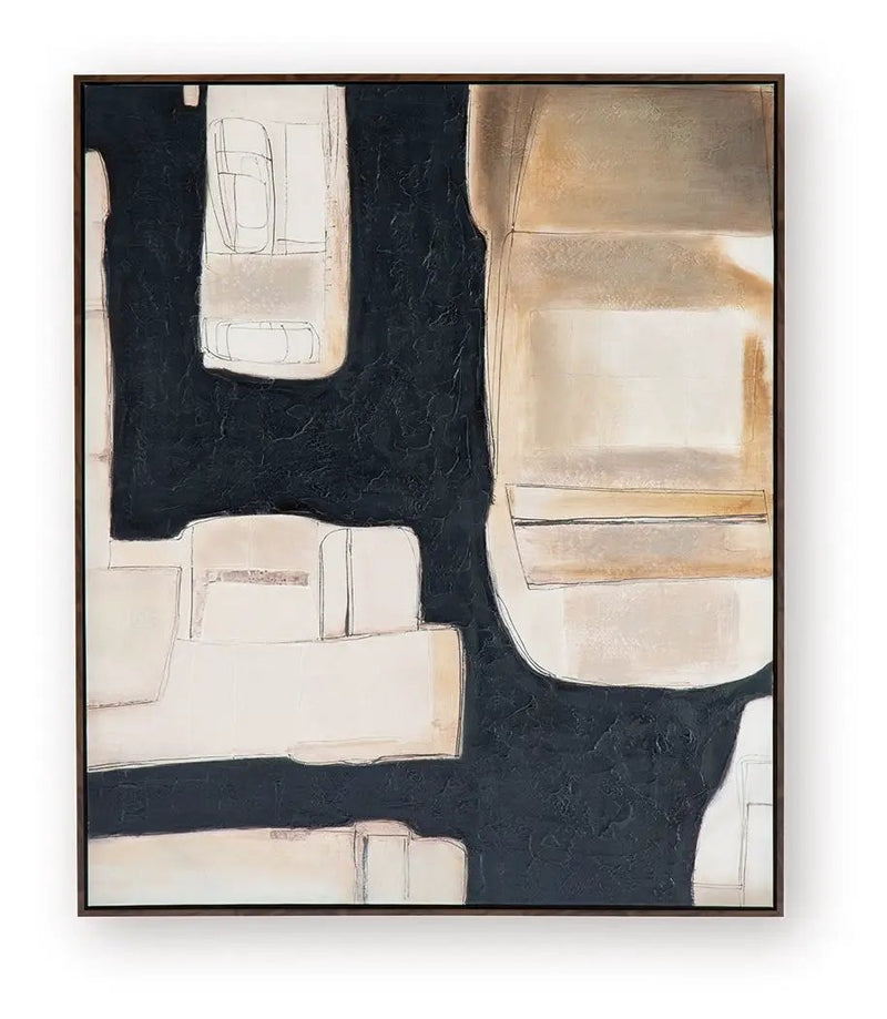 Feyville - Wall Art - Black / Brown / Cream by Unique Piece Furniture