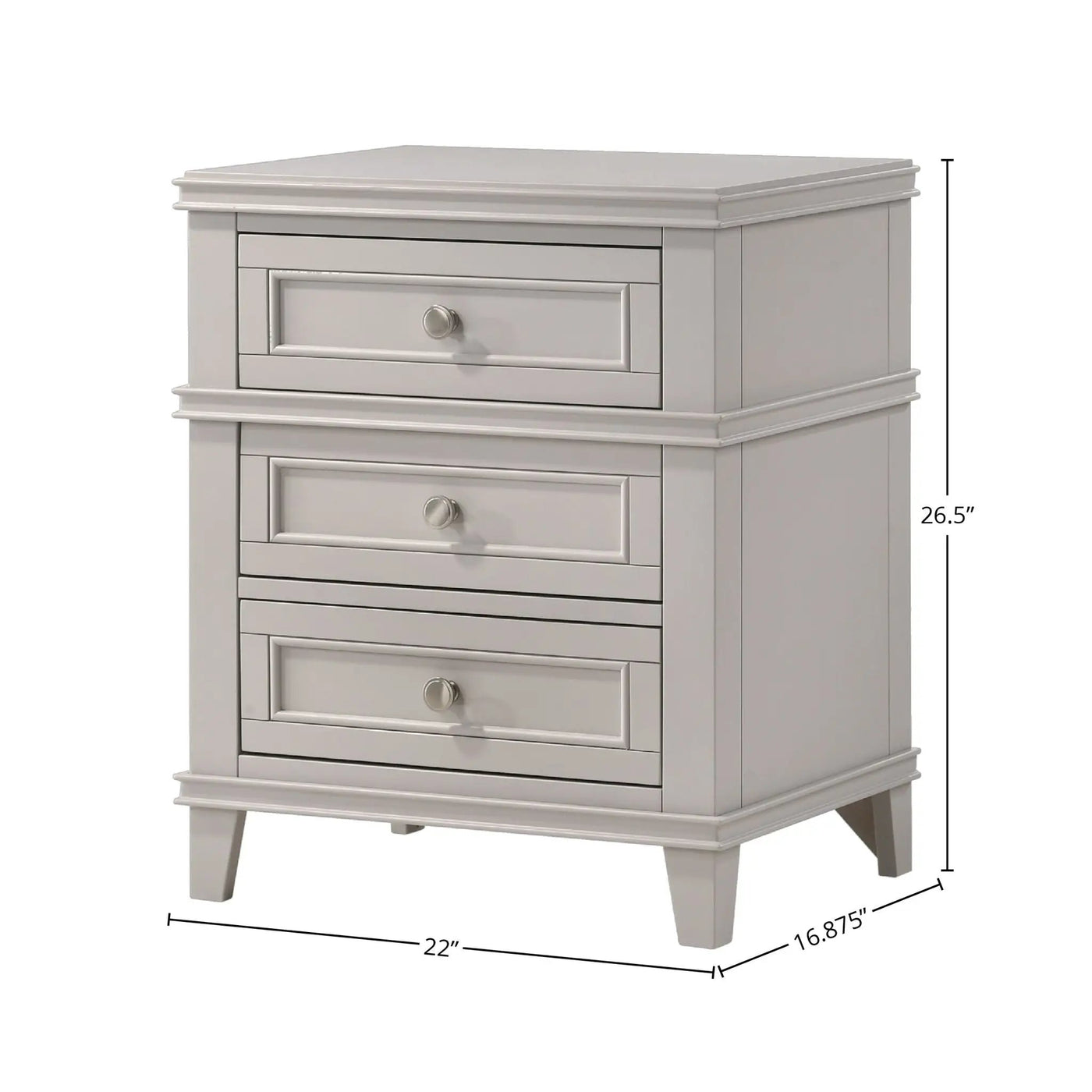 3 Drawer Nightstand With USB by HouseOfZazla