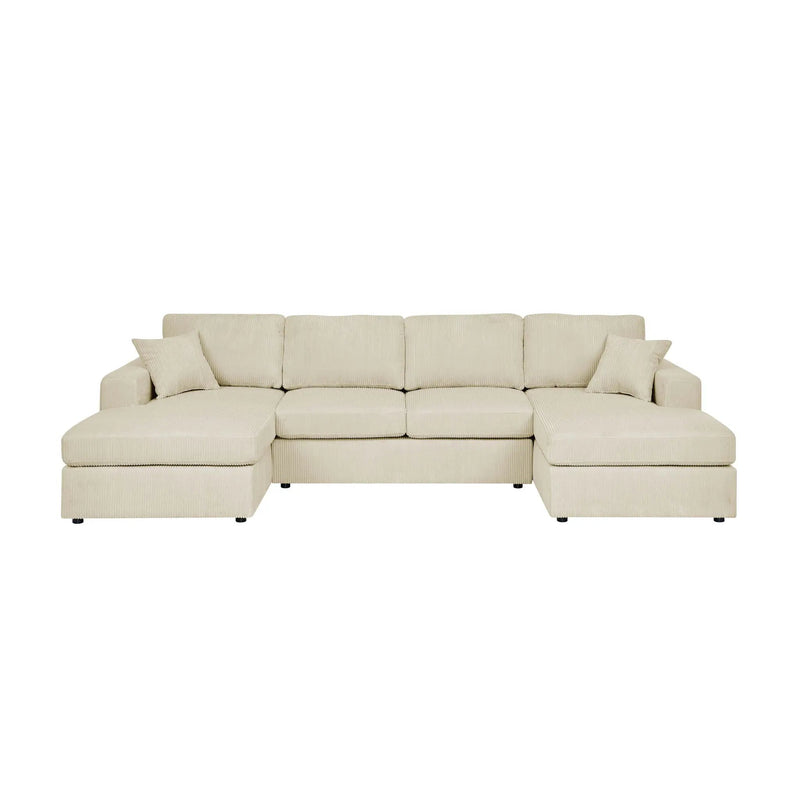 3 Piece Double Chaise Sectional Sofa by Unique Piece Furniture
