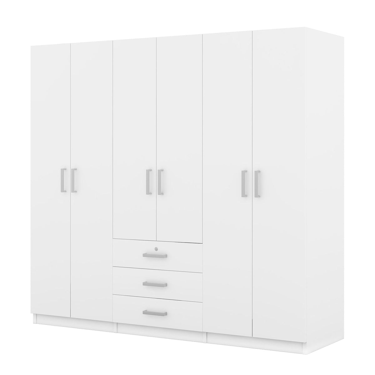 6 Doors Wardrobe Storage For Bedroom, With Big Drawers, photo 19 of 21