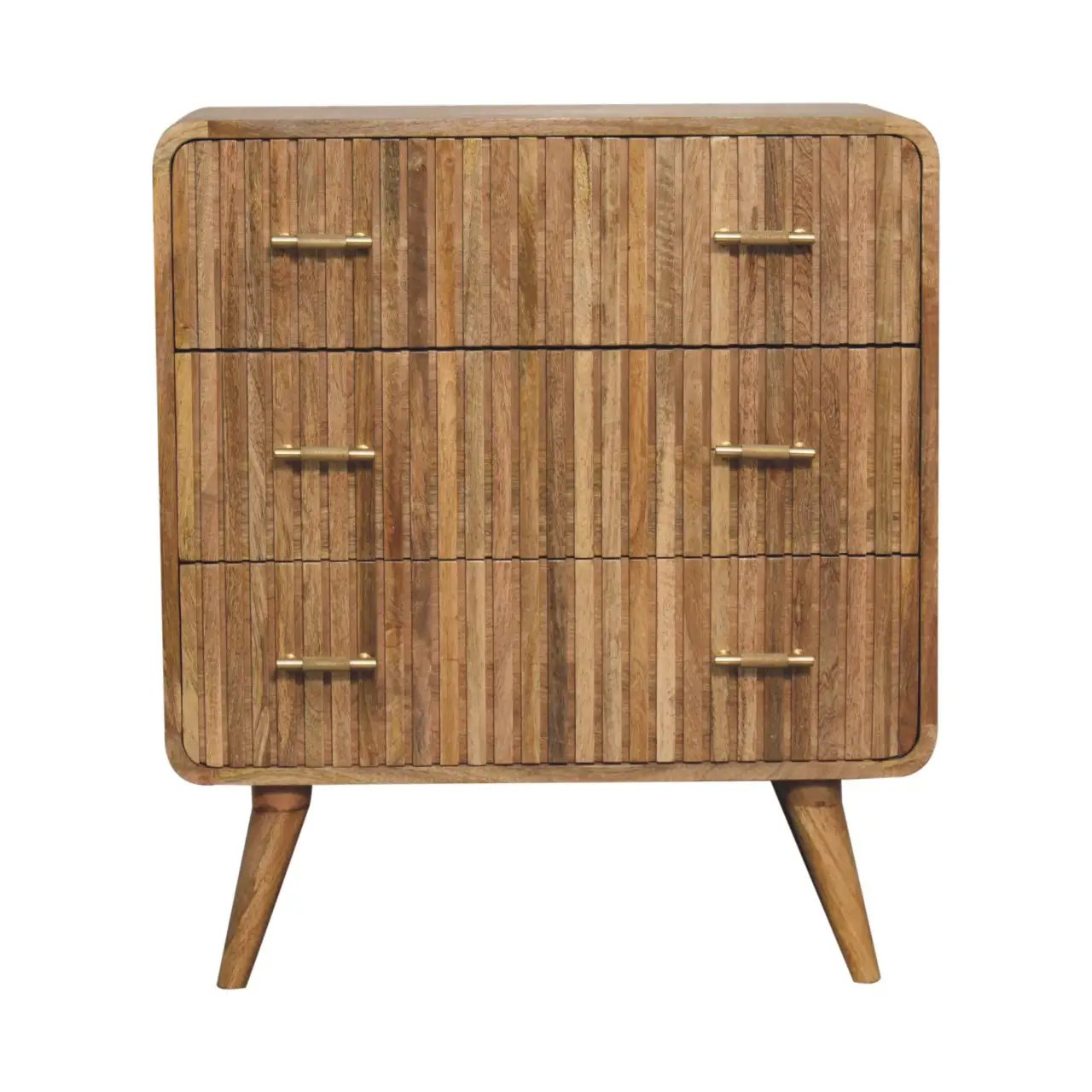 T-Bar Ridged Chest, 3-Drawers by HouseOfZazla