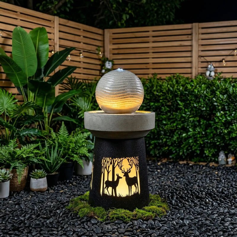 Outdoor Garden Lantern with Warm LED Light by HouseOfZazla