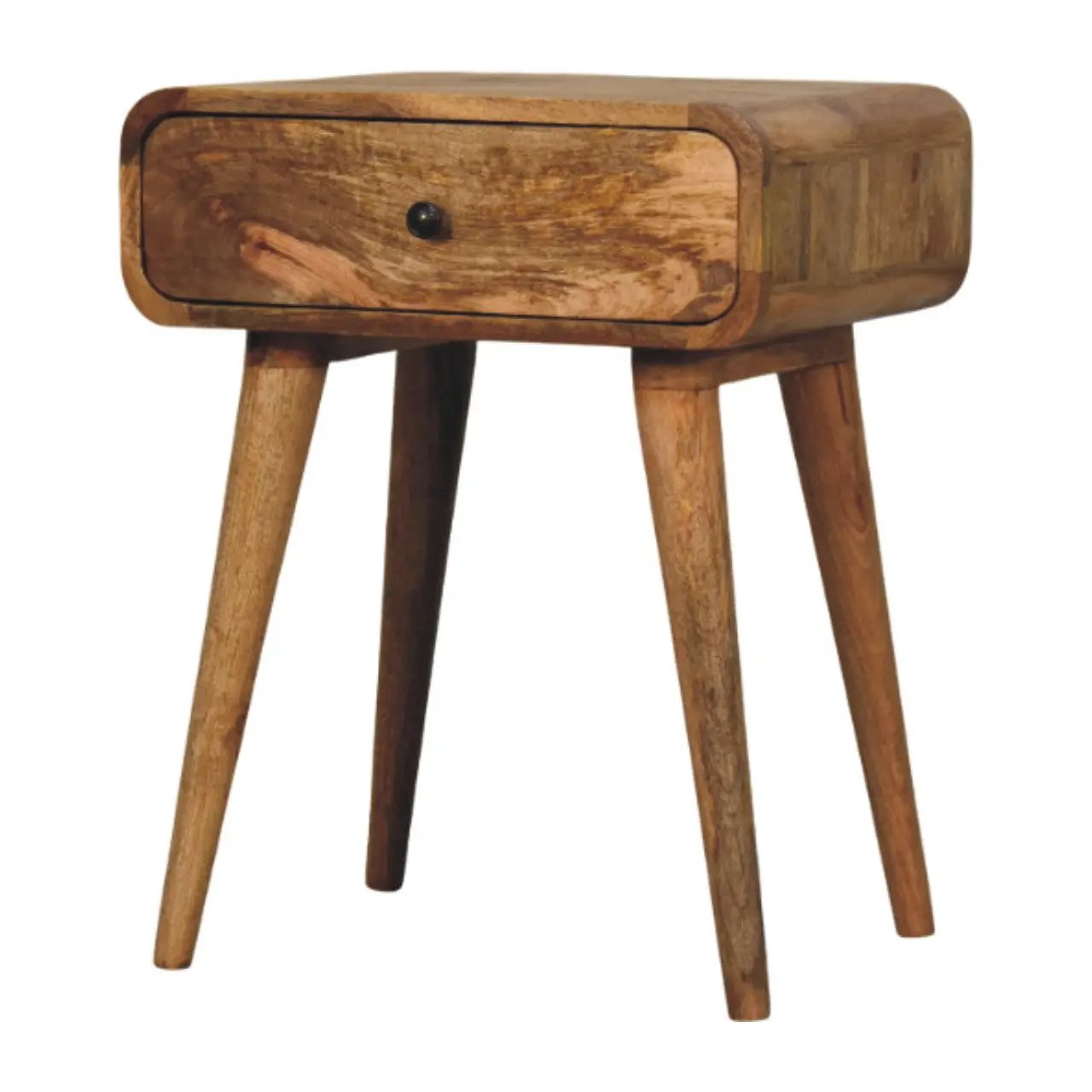 Solid Wood Avora Nightstand with 1-Drawer, Oak-ish by HouseOfZazla