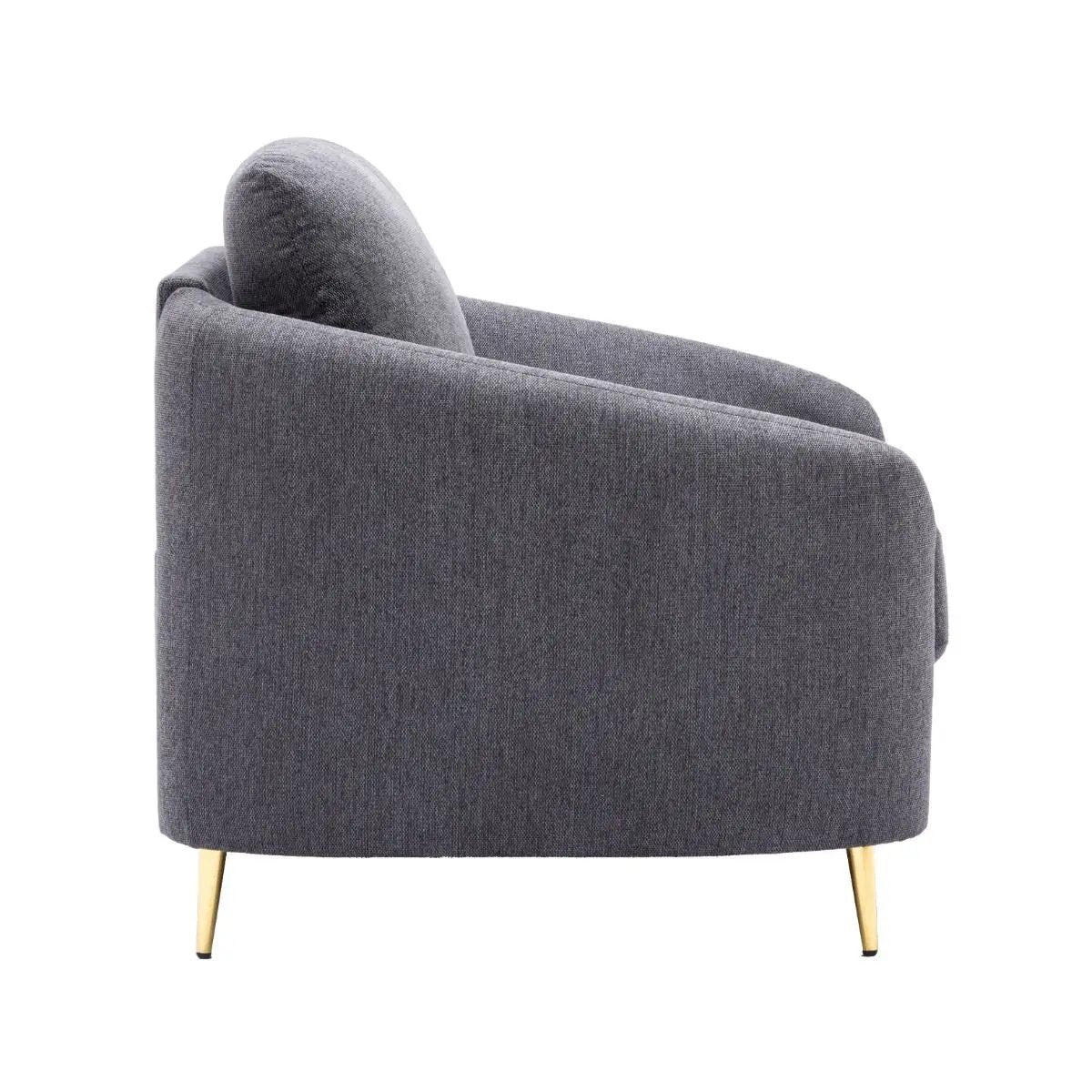 Yuina - Chair - Gray Linen by Unique Piece Furniture