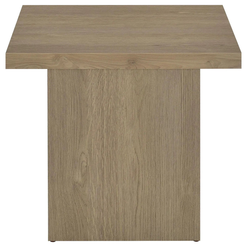 Devar 3-piece Square Cocktail Coffee End Table Set Latte by Unique Piece Furniture