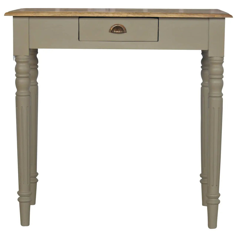 Solid Wood Hand Painted Writing Desk, 1-Drawer by HouseOfZazla