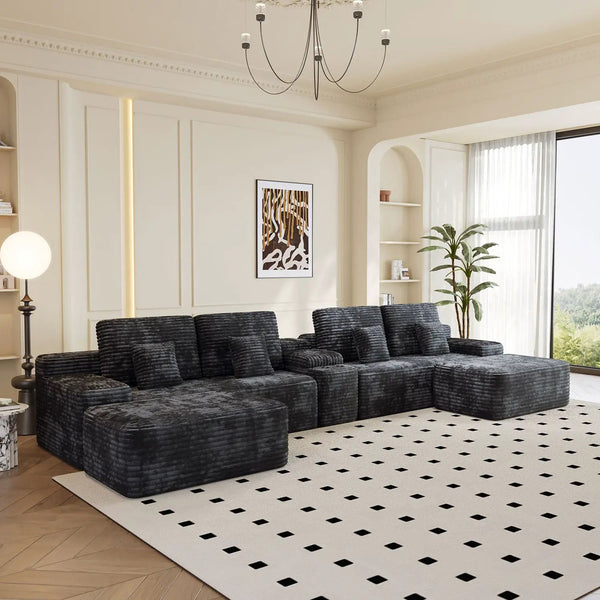 150'' Width 5-Piece Sectional Sofa with 2 Ottomans, photo 2 of 8