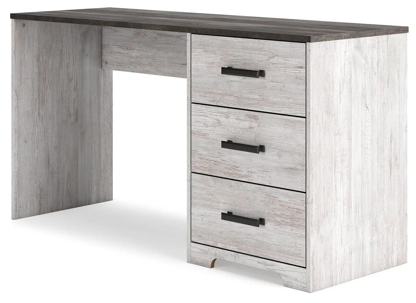Shawburn - Home Office Desk - White / Dark Charcoal Gray by Unique Piece Furniture