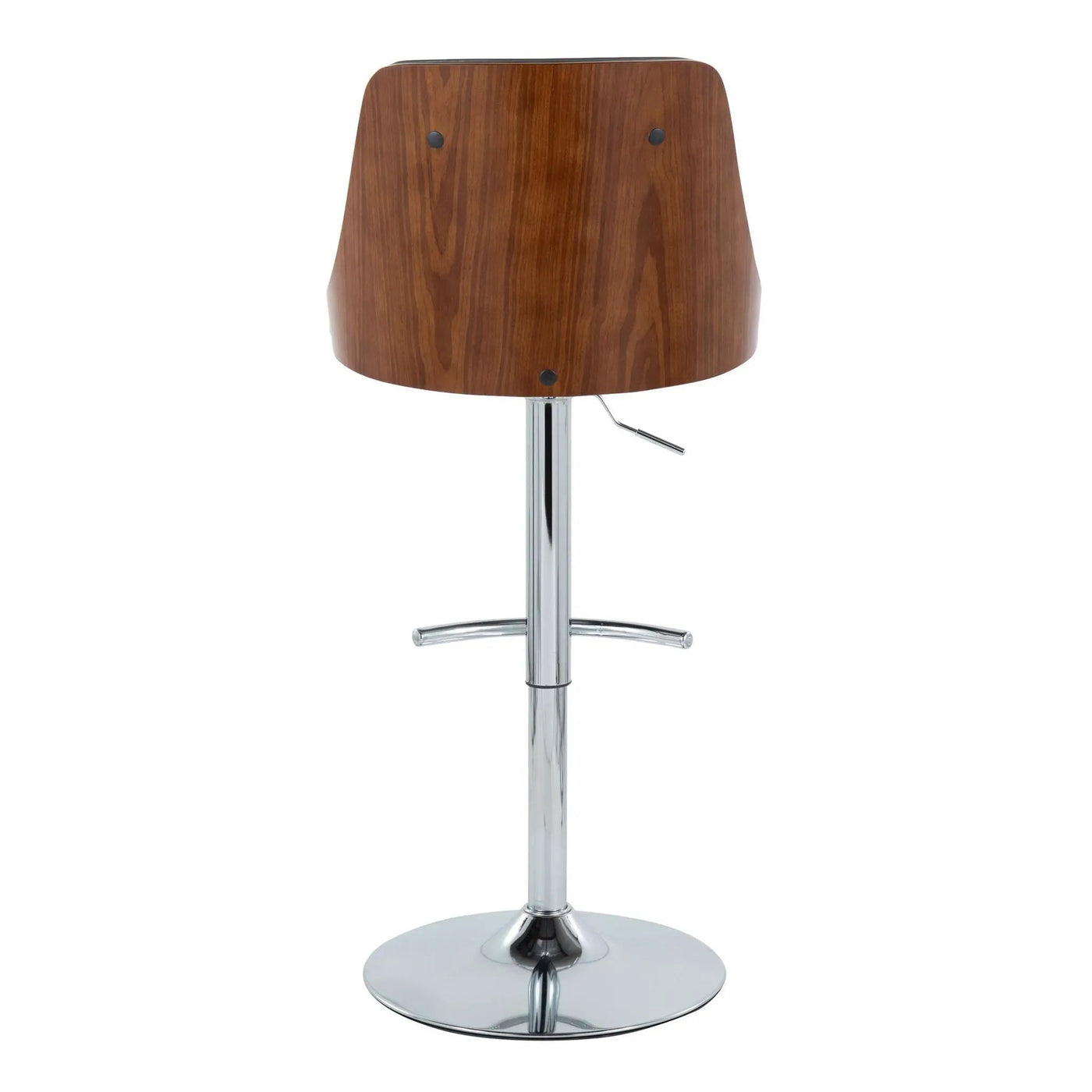 Gianna - Mid Century Modern Adjustable Barstool With Swivel With Rounded T Footrest (Set of 2) by HouseOfZazla