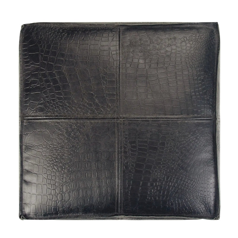 Bowen - Square Pouf - Black by Unique Piece Furniture