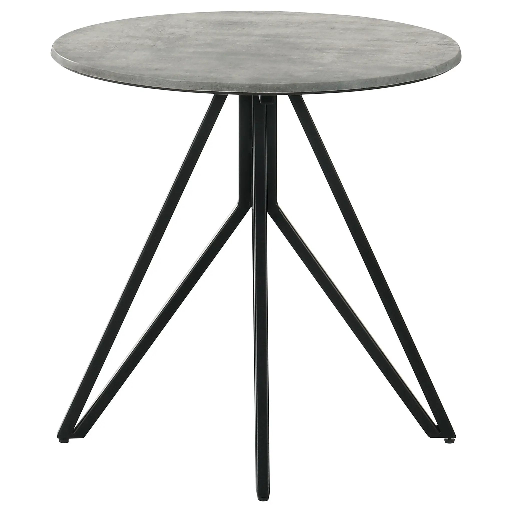 Hadi - Round End Industrial Design With Round Shape - Gray by HouseOfZazla