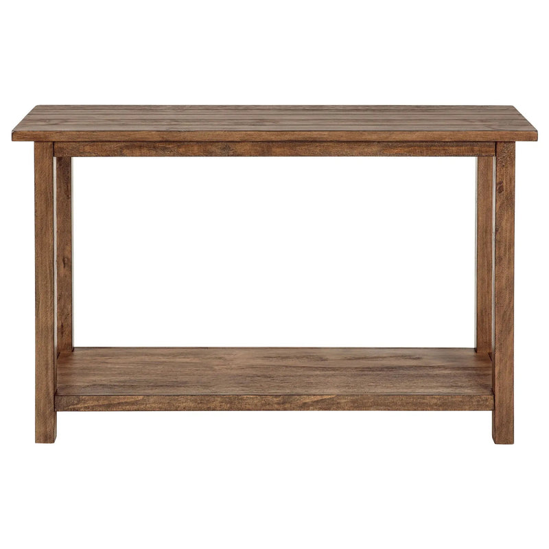 Payne Wood Entryway Sofa Console Table Distressed Brown by Unique Piece Furniture