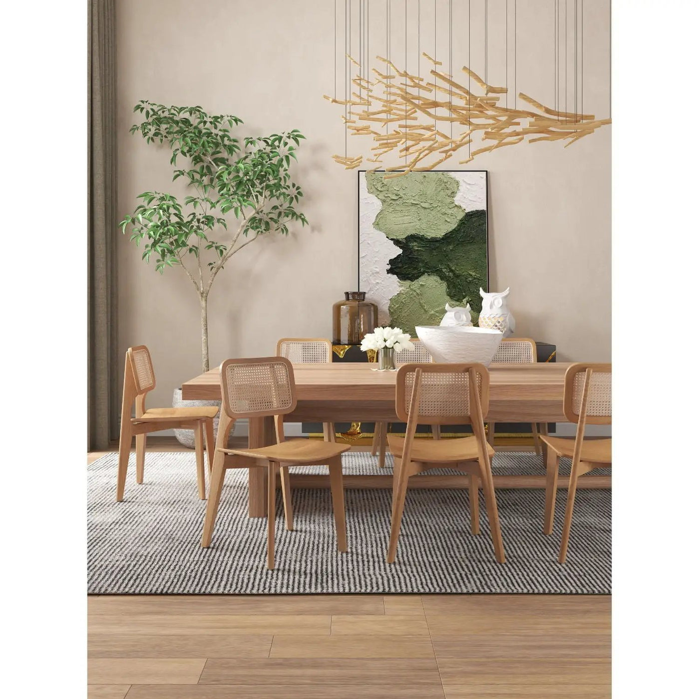 Versailles - Dining Chair With Cane Backrest (Set of 2) by HouseOfZazla