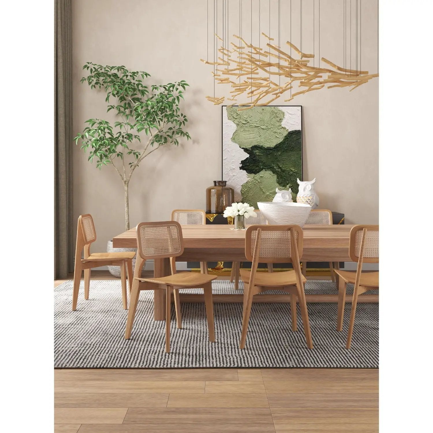 Versailles - Dining Chair With Cane Backrest (Set of 2)