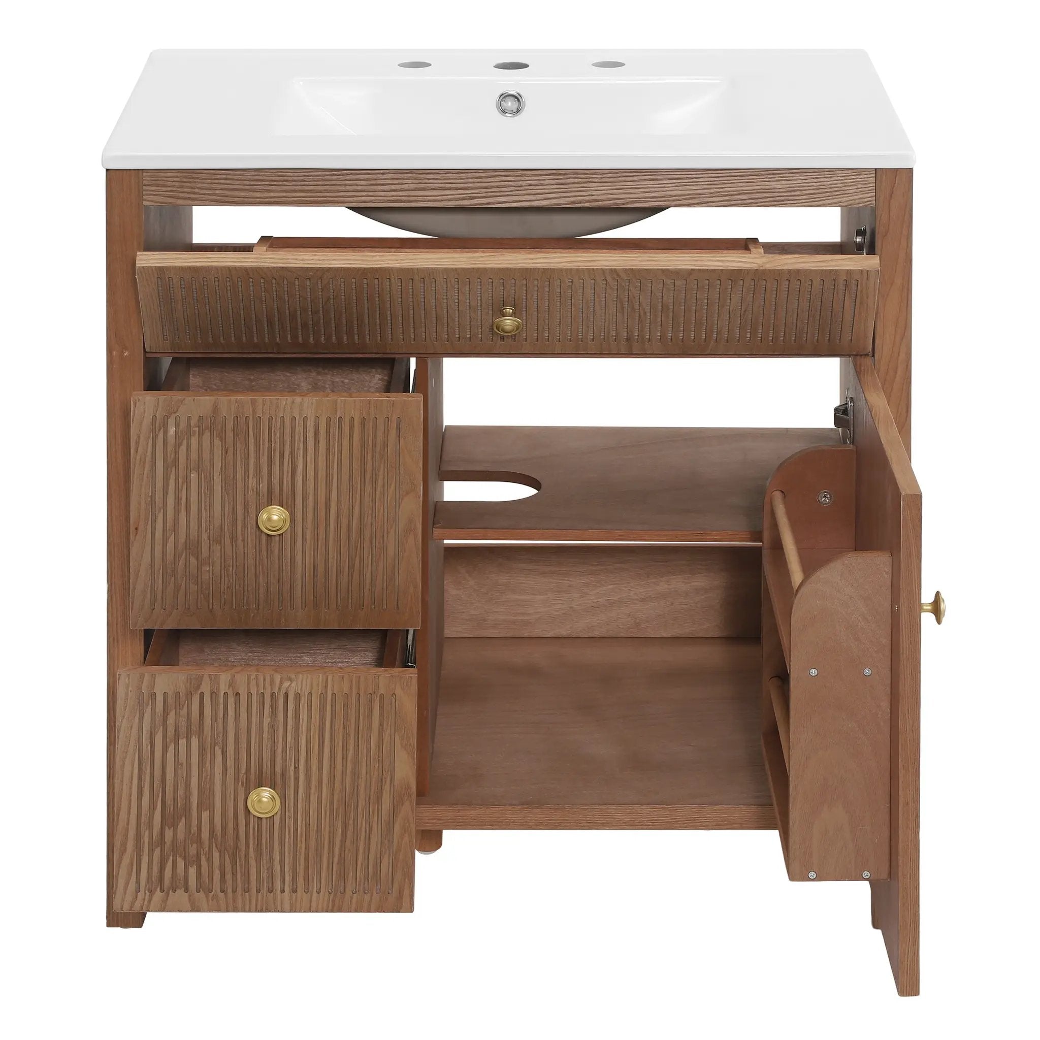 30 Inch Freestanding Farmhouse Bathroom Vanity by HouseOfZazla