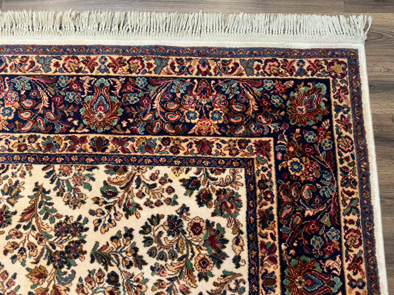 Karastan Rug 8.8 x 10.6 Ivory Sarouk #700/760, Wool Discontinued Original 700 Series by Jewel Rugs