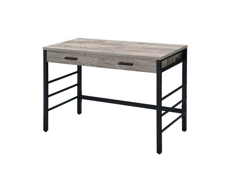 Disho - Weathered Writing Desk With USB - Oak by Unique Piece Furniture