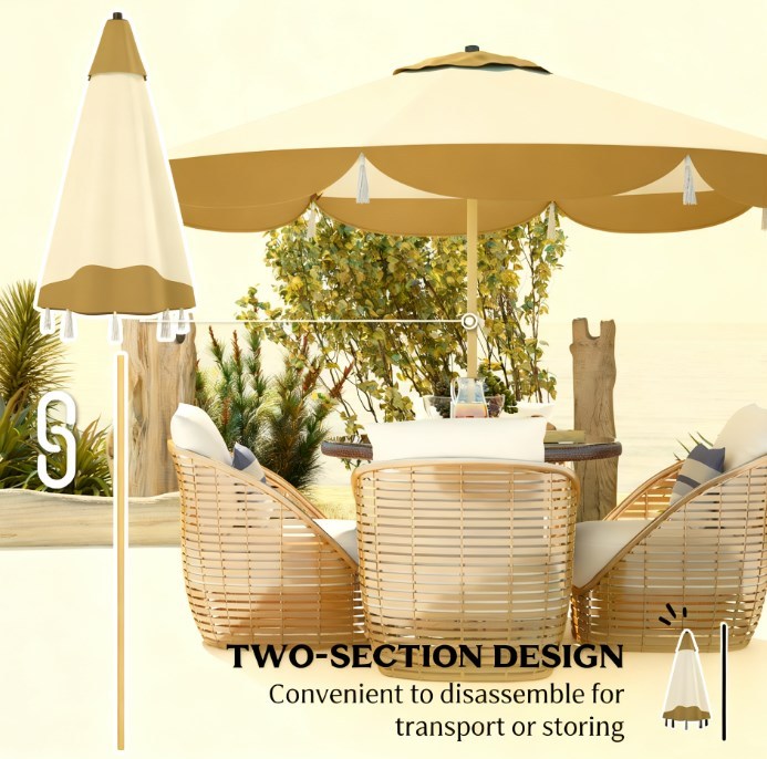 Vented Patio Table Umbrella by HouseOfZazla