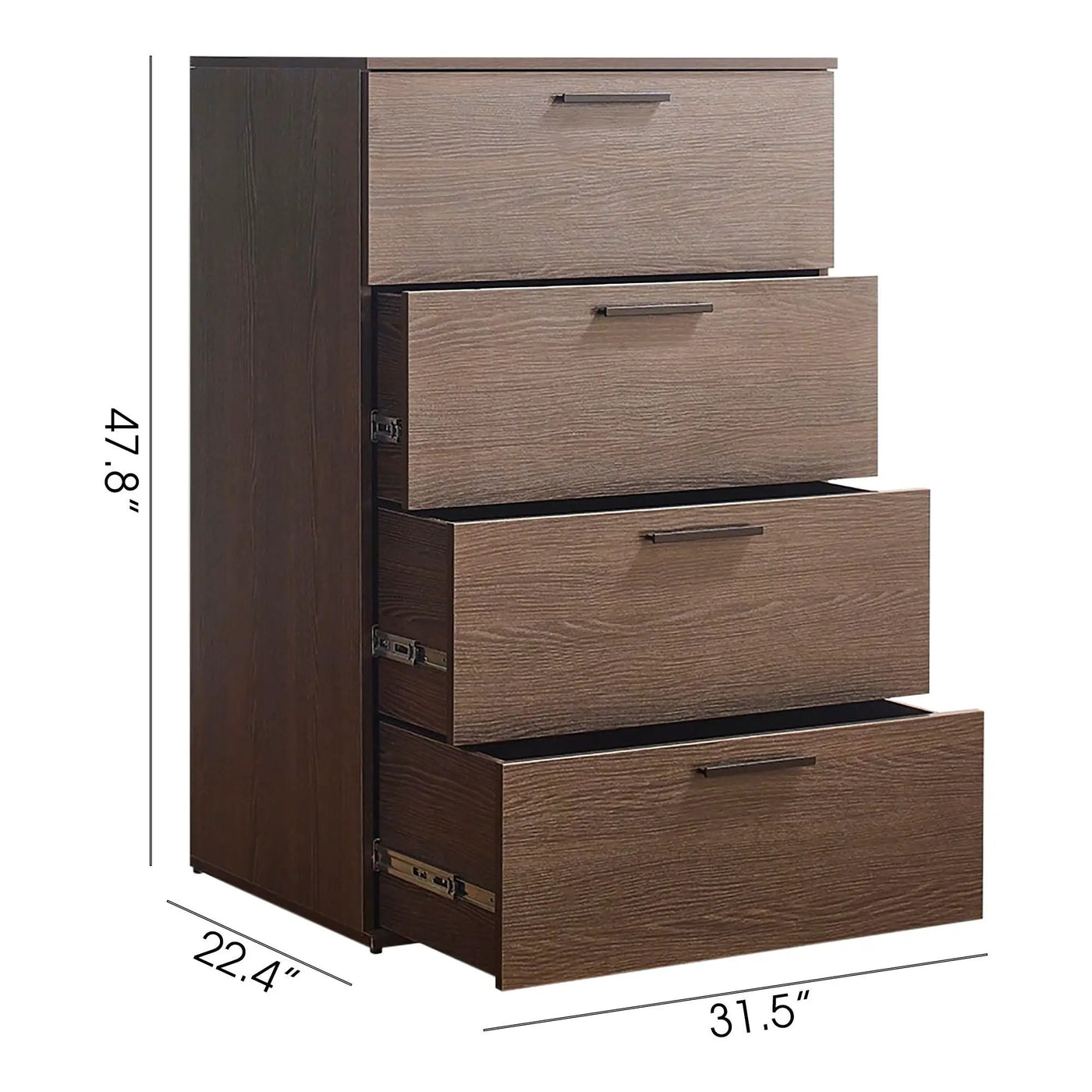 Oliver - Farmhouse Jumbo Chest With 4 Drawer Storage by HouseOfZazla