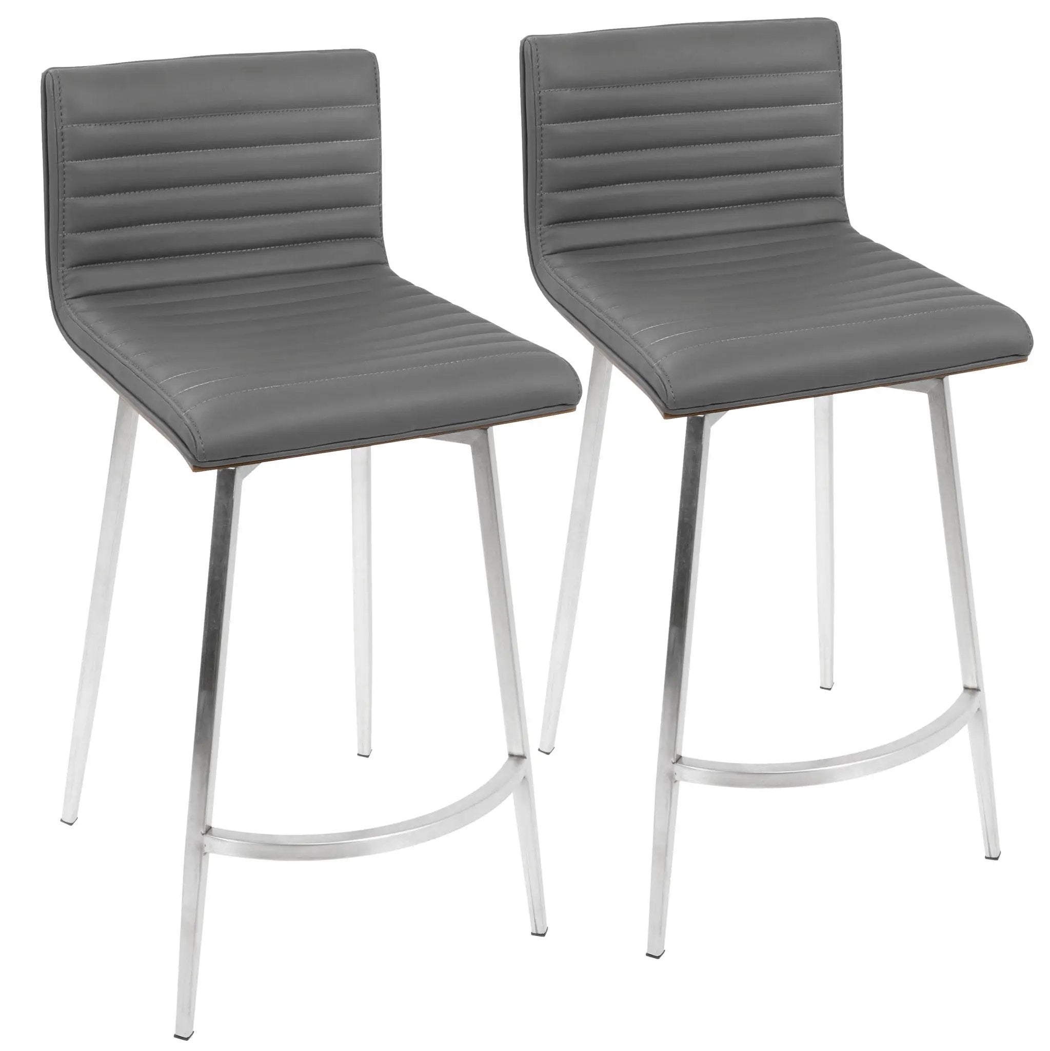 Mason - Contemporary Swivel Counter Stool (Set of 2) by HouseOfZazla