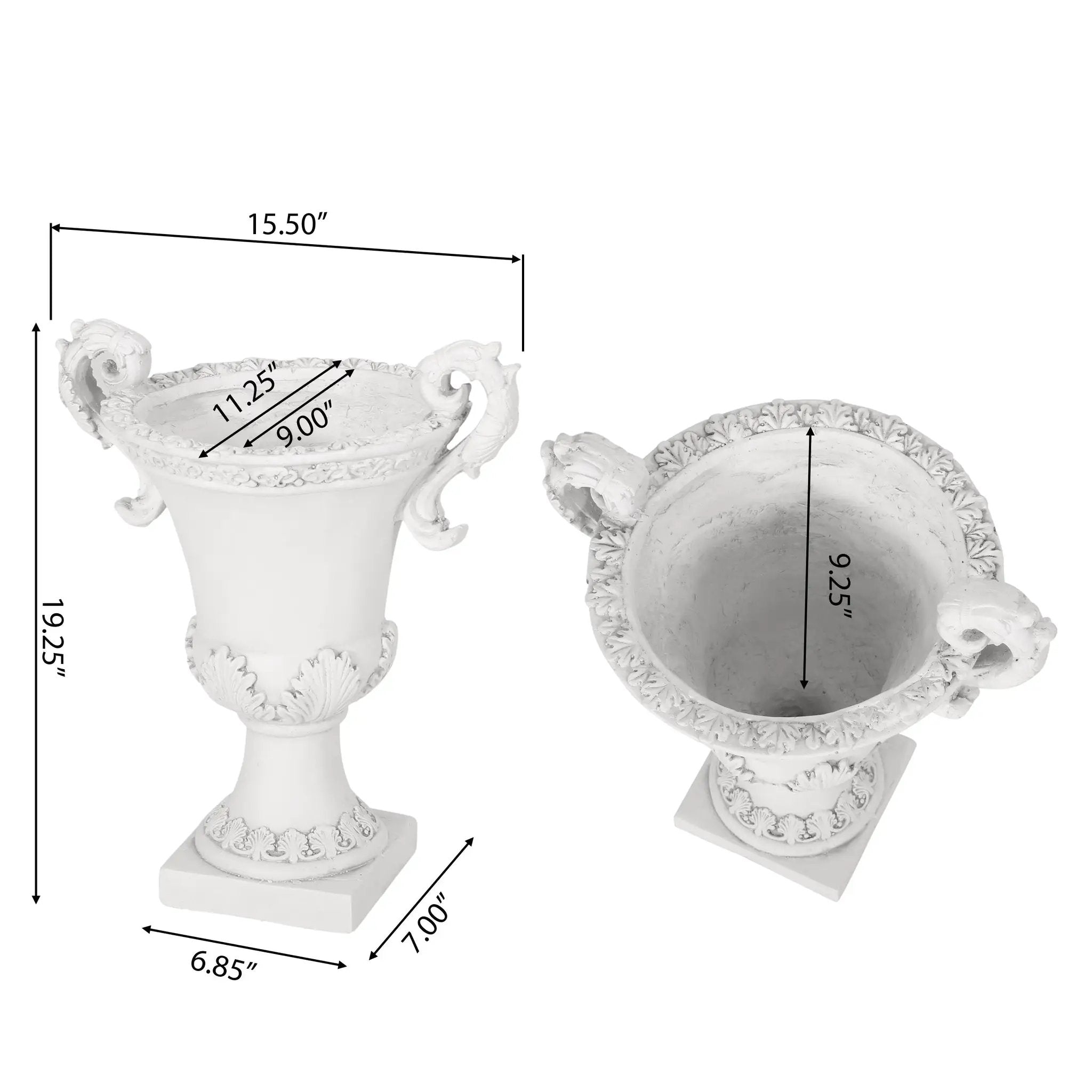 Roman Style MGO Garden Urn Planter by HouseOfZazla