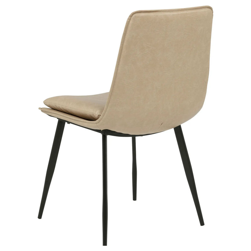 Ortega Upholstered Dining Side Chair Tan (Set of 2) by Unique Piece Furniture