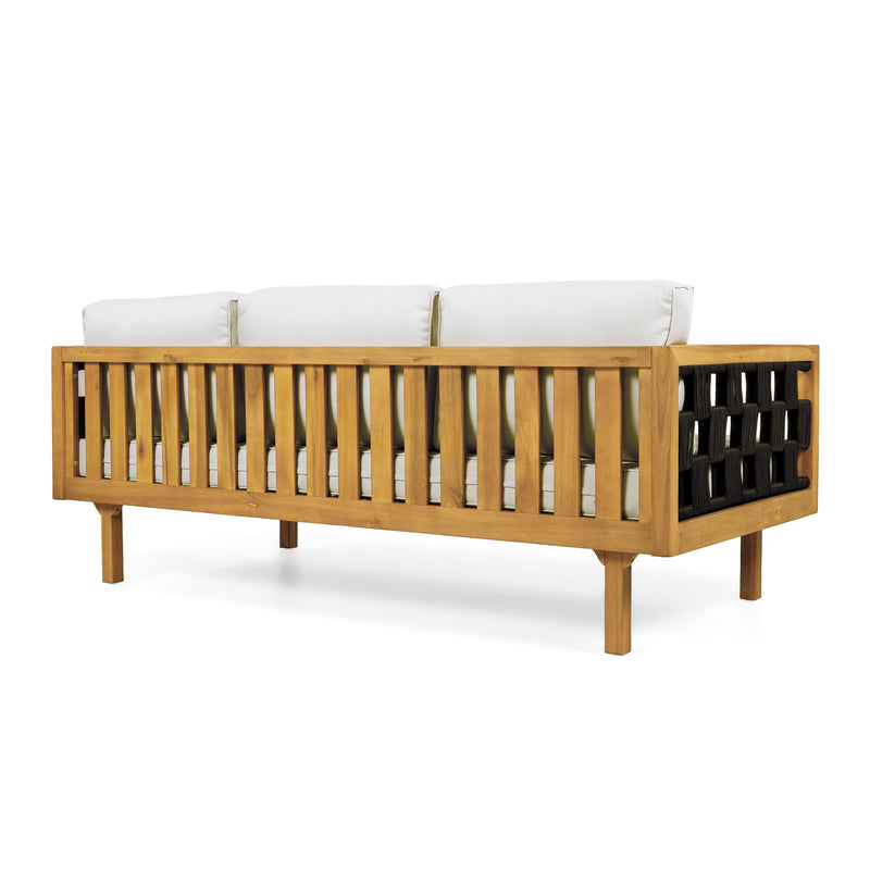Luxury Acacia Wood Outdoor Daybed Set by HouseOfZazla