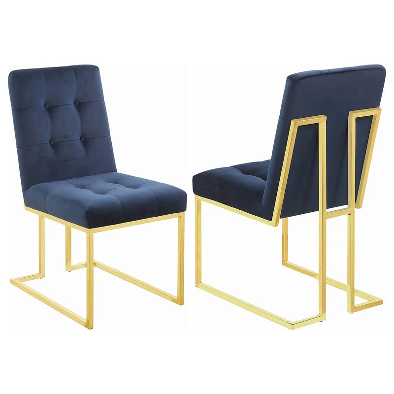 Tufted Back Upholstered Dining Chair (Set of 2) by HouseOfZazla