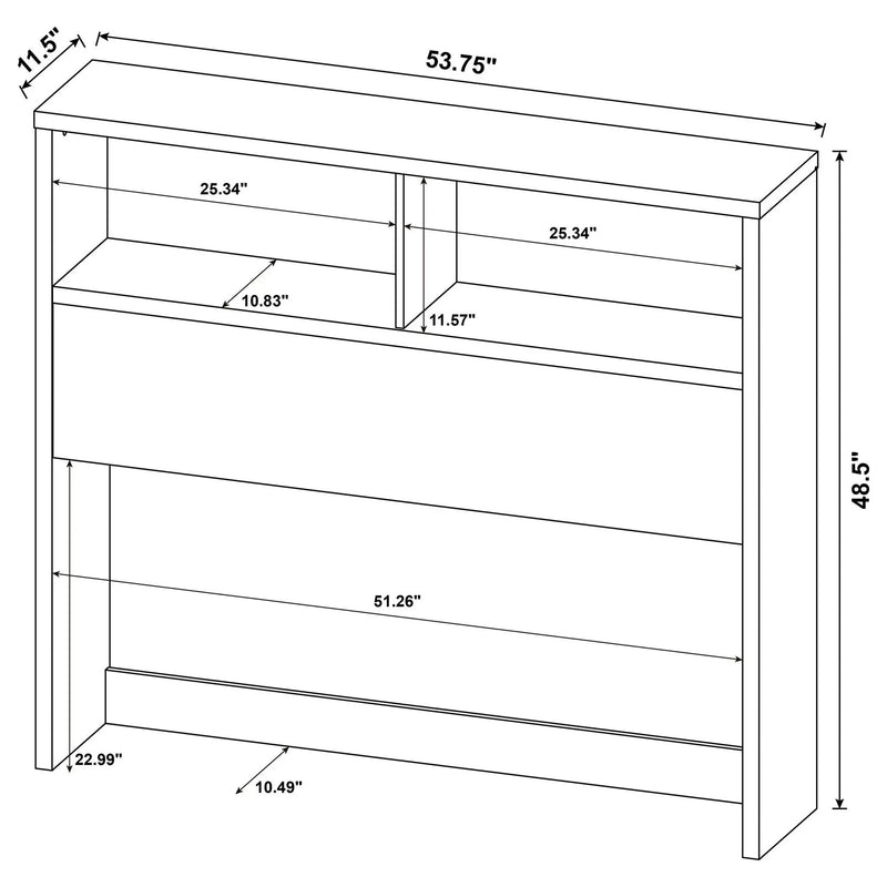Geary - 3 Piece Bedroom Set With Bookcase Headboard by HouseOfZazla