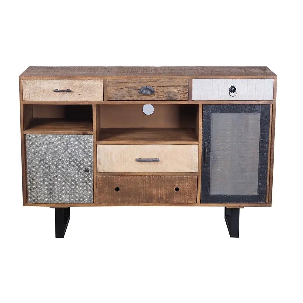 Rustic 2 Drawer Kitchen Island - Multi by Unique Piece Furniture