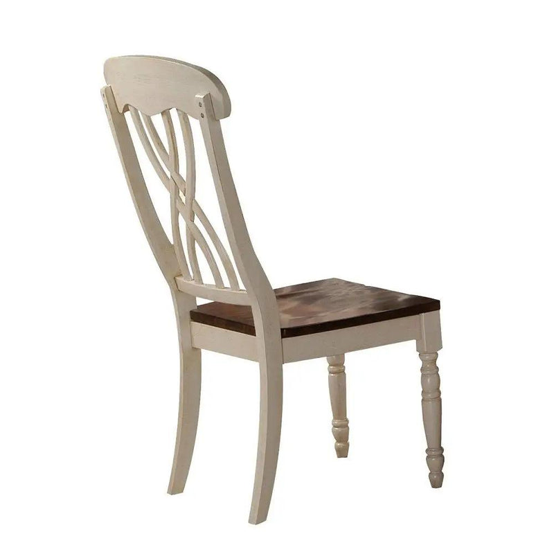 Dylan - Side Chair (Set of 2) - Buttermilk & Oak by Unique Piece Furniture