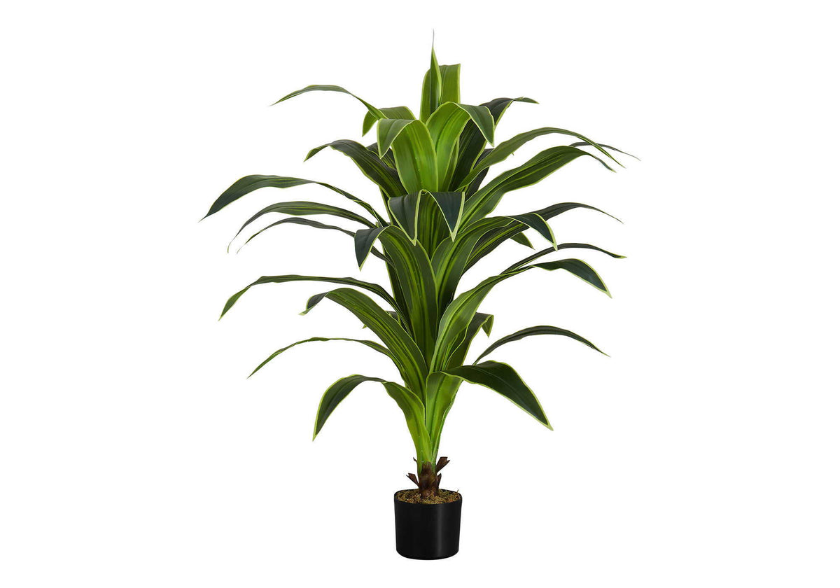 47" Tall Artificial Dracaena Tree with Real Touch Leaves - Green, photo 4 of 4