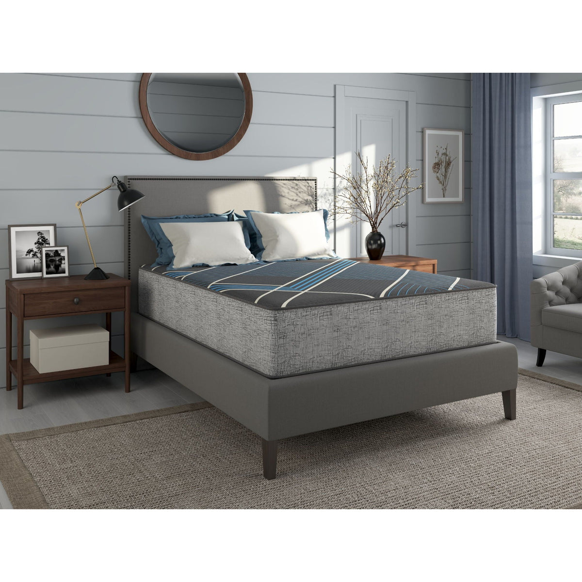 13" Lux Firm Hybrid Mattress with Cooling Technology - Dark Gray, photo 10 of 11