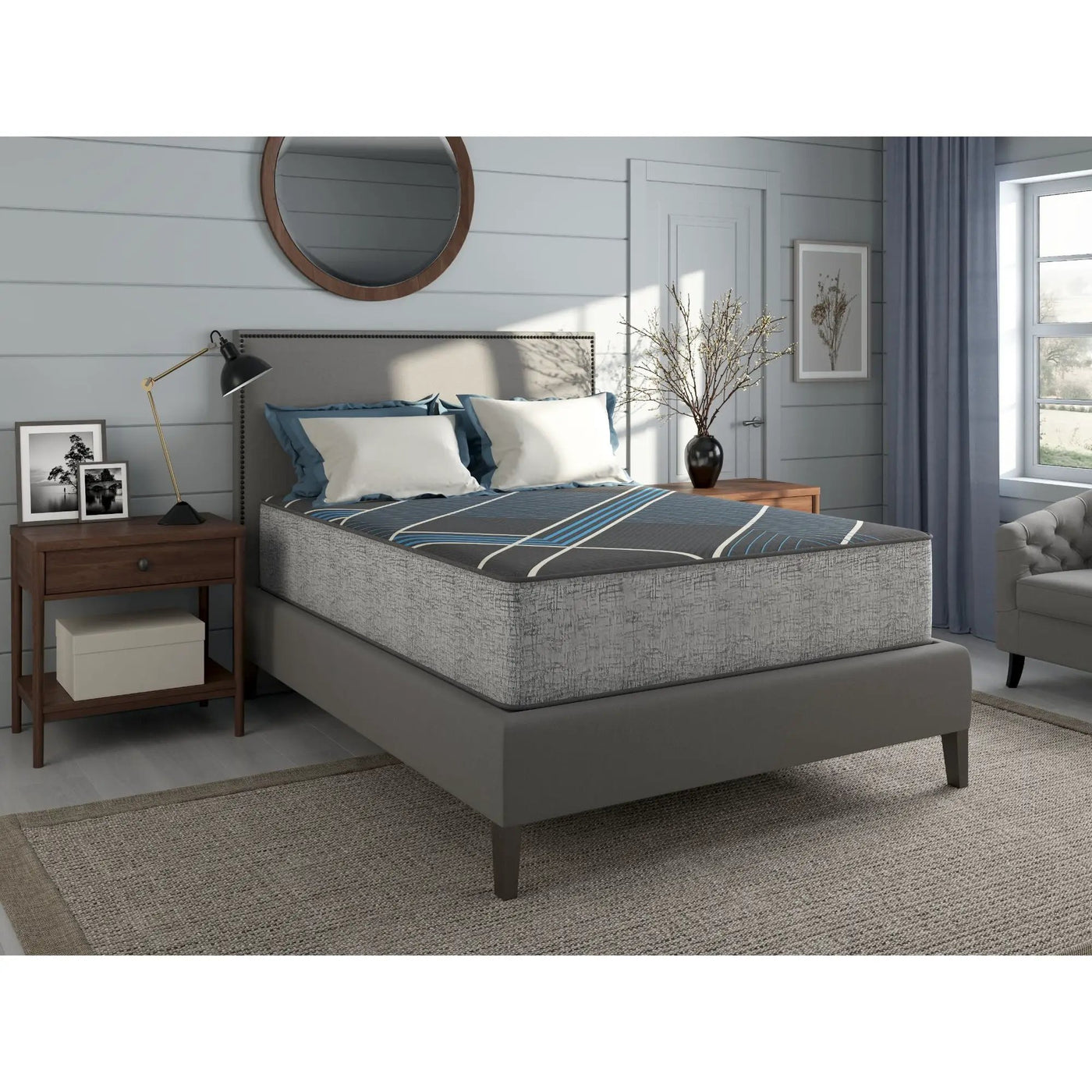 Tempagel - 13" Lux Firm Mattress With Advanced Cooling by Unique Piece Furniture