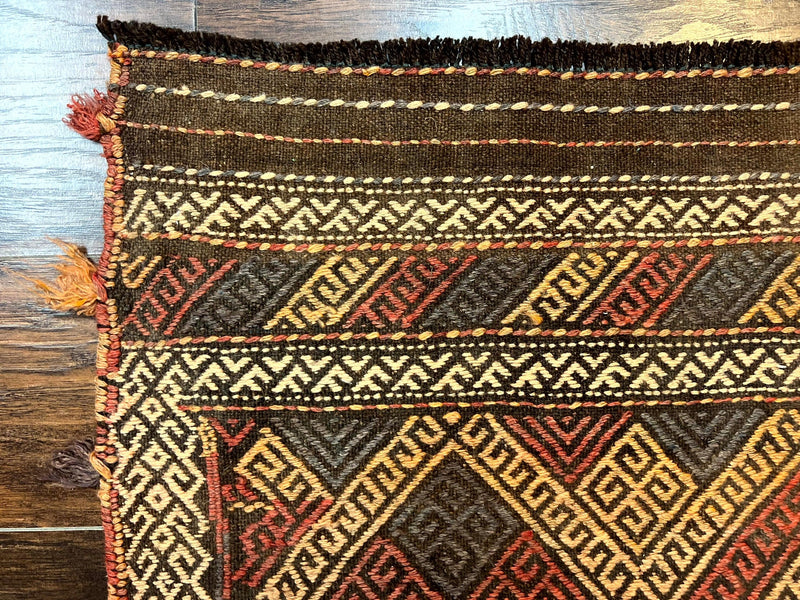 Tribal Runner Rug 2x8, Pakistani Turkoman Runner, Wool Handmade Vintage Rug, photo 6 of 12