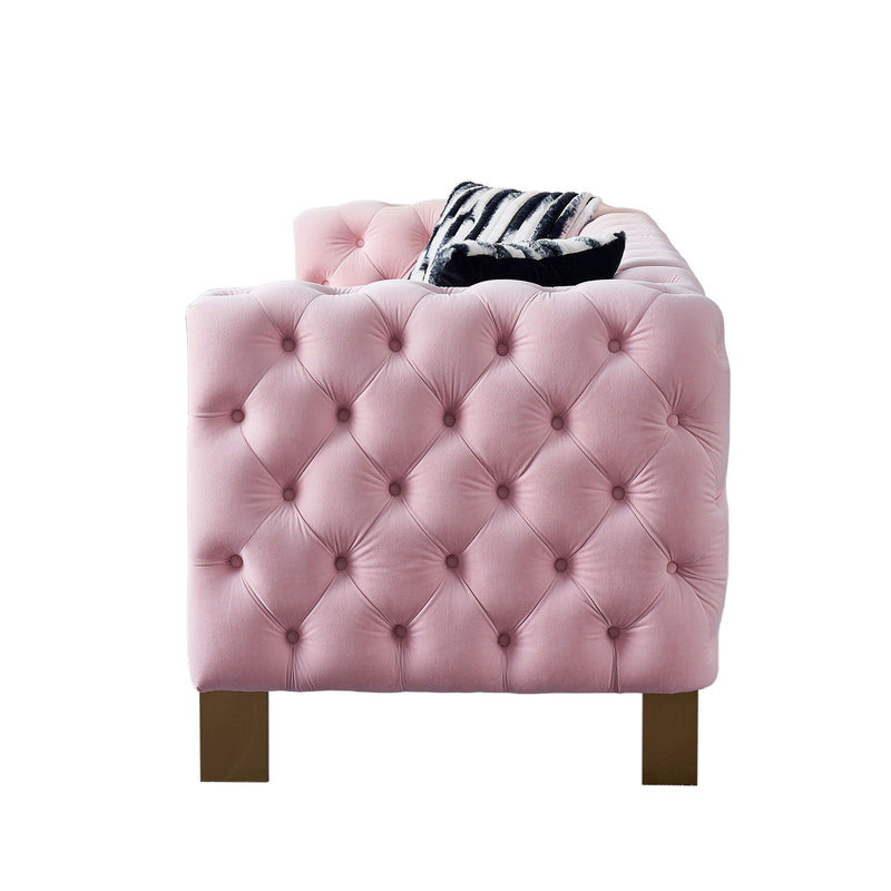 Chesterfield - Modern Tufted Living Room Sofa, 84.25''W Couch by HouseOfZazla