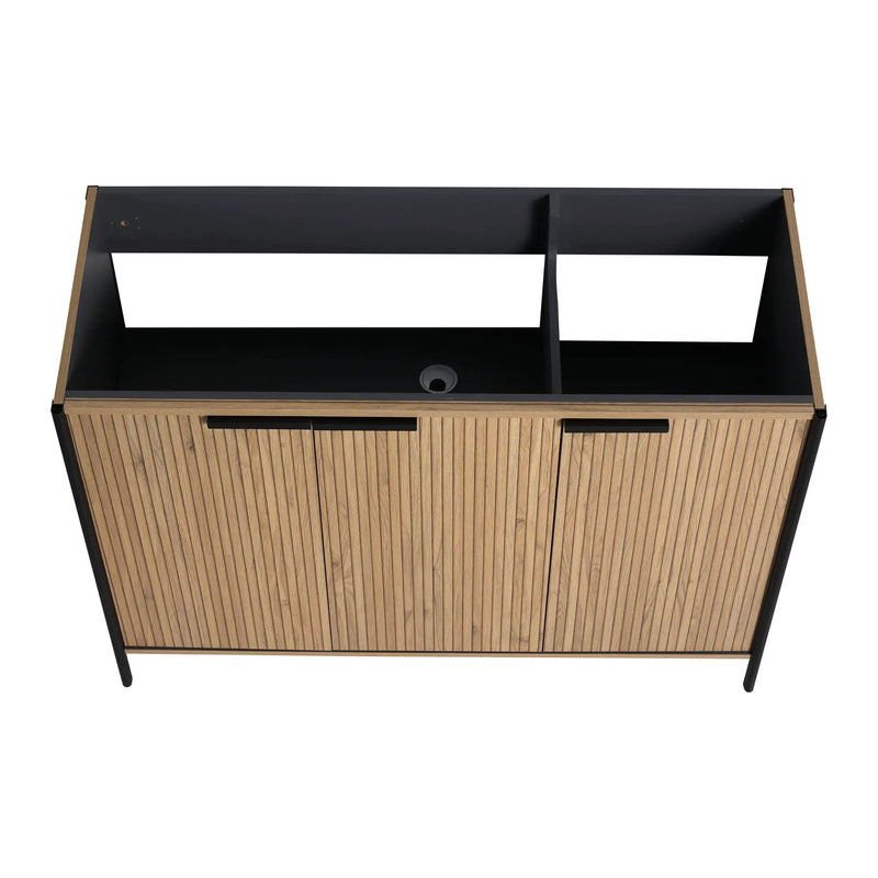Contemporary Freestanding Bathroom Vanity With Adjustable Shelves by Unique Piece Furniture