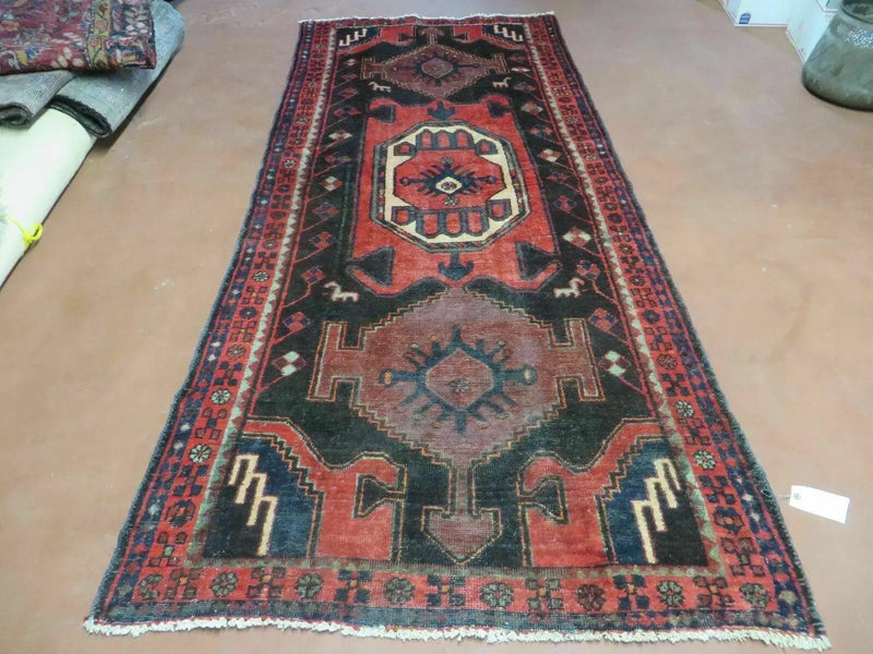 4' X 8' Antique Handmade India Geometric Oriental Tribal Wool Rug Red # 603 by Jewel Rugs