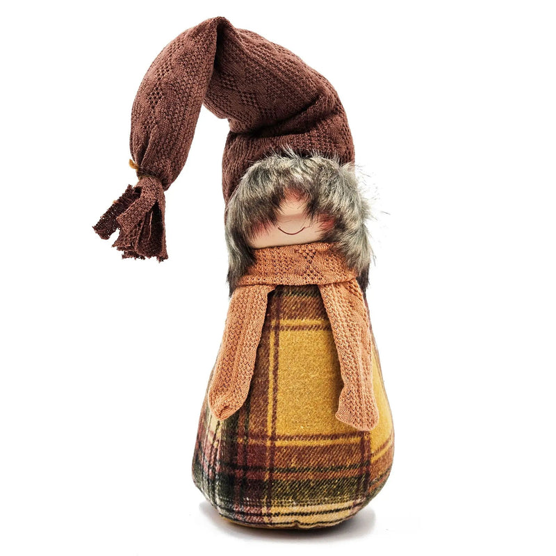 Gnomes Decorations For Fall Thanksgiving Table Decorations (Set of 2) - Brown / Yellow by HouseOfZazla