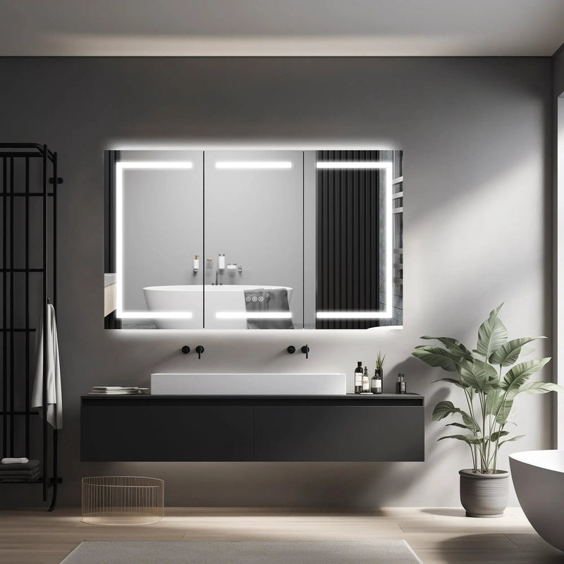60 x 36 Inch LED Lighted Bathroom Medicine Cabinet by HouseOfZazla
