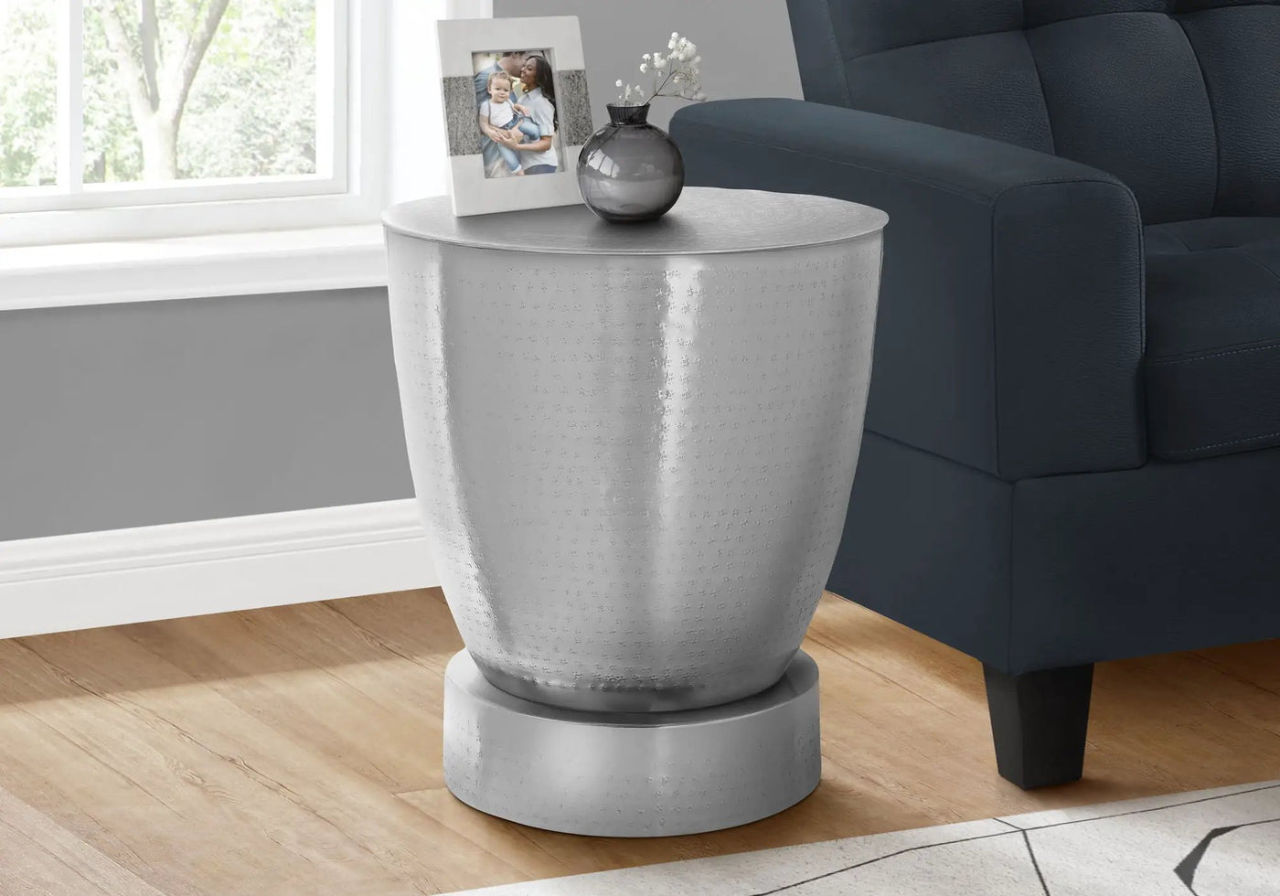 Drum Accent Side Table, Contemporary & Modern Design by HouseOfZazla