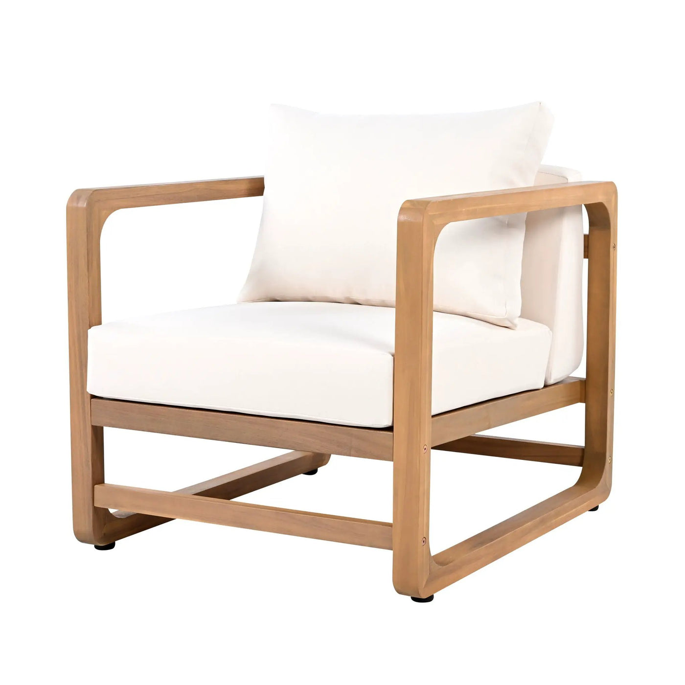 Outdoor Lounge Chair With Oversized Cushion Set For Patio by HouseOfZazla