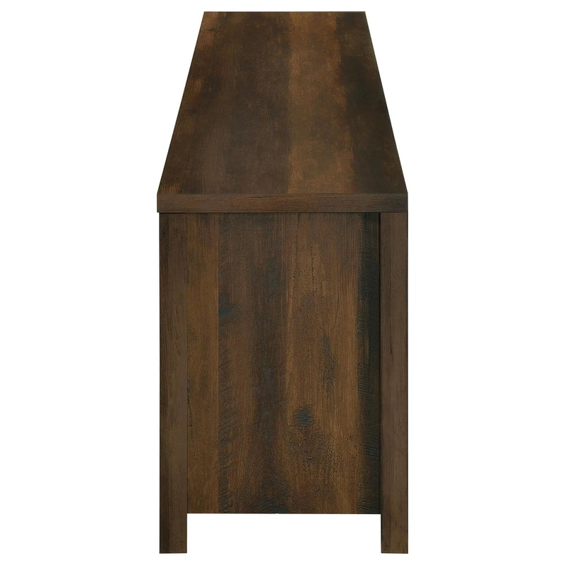 Enfield 71-inch TV Stand Fireplace Media Console Dark Pine by Unique Piece Furniture