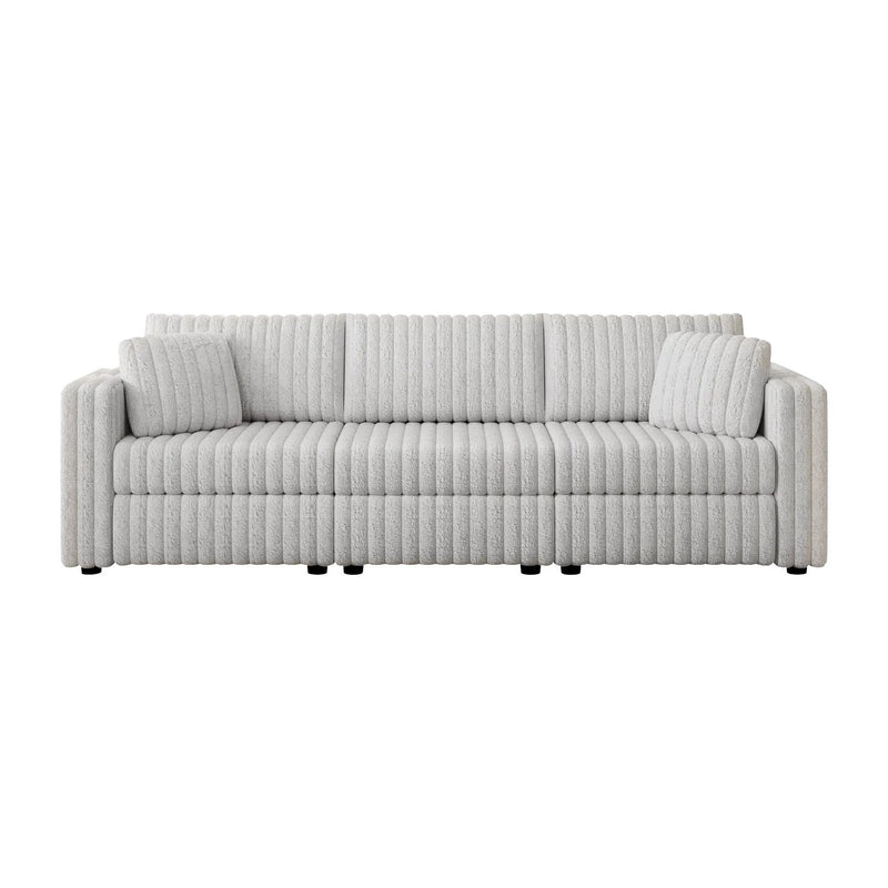 106.3" Soft Modular 3-Person Sofa by HouseOfZazla