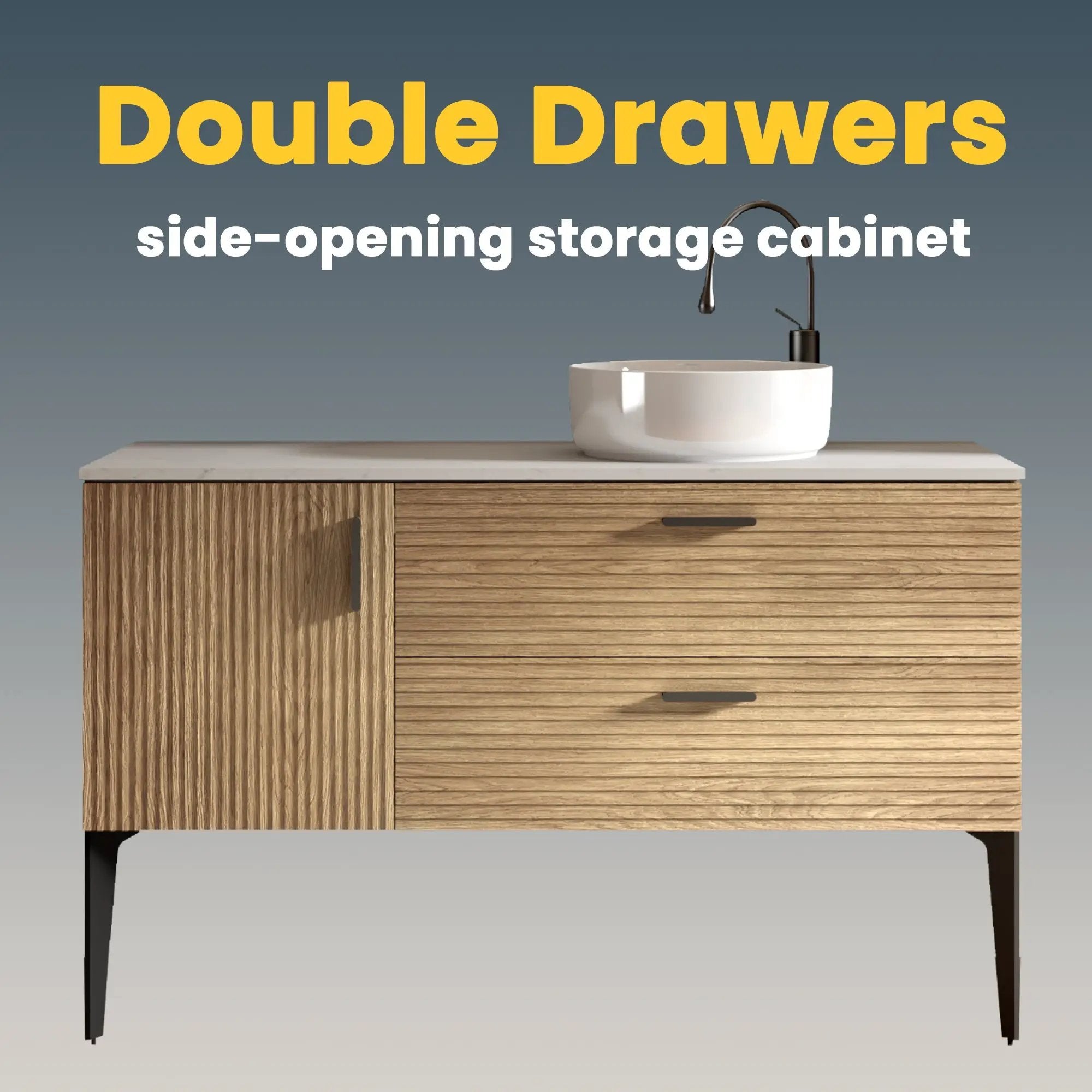 Emilia 48" Striped Bathroom Vanity by HouseOfZazla