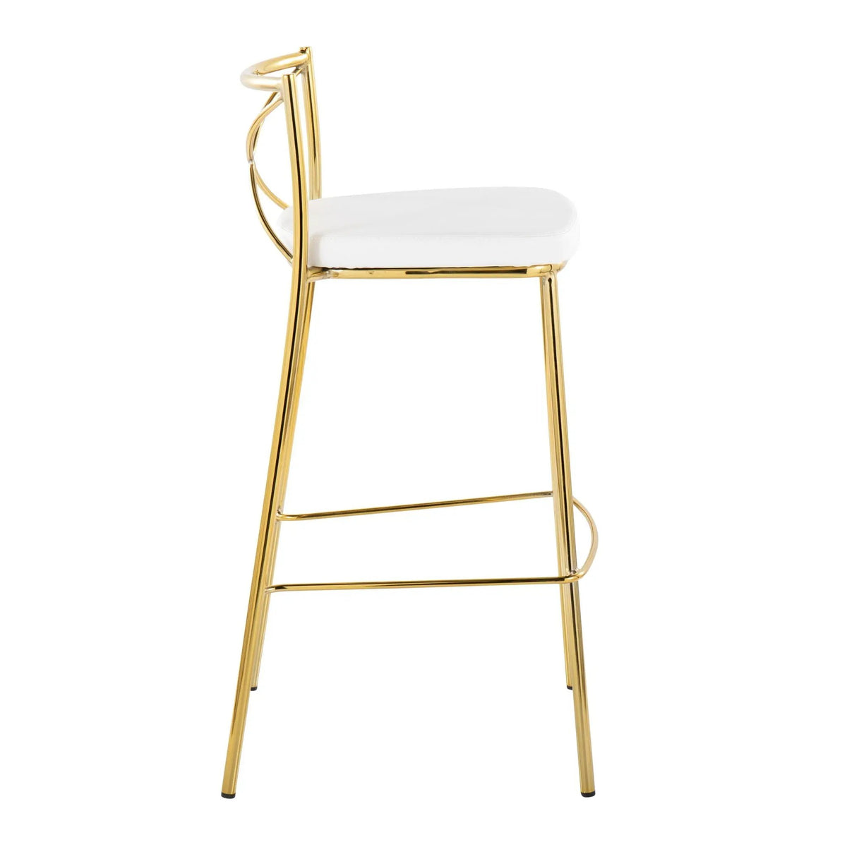 Modern Charlotte - Contemporary Fixed Height Barstool (Set of 2) by HouseOfZazla