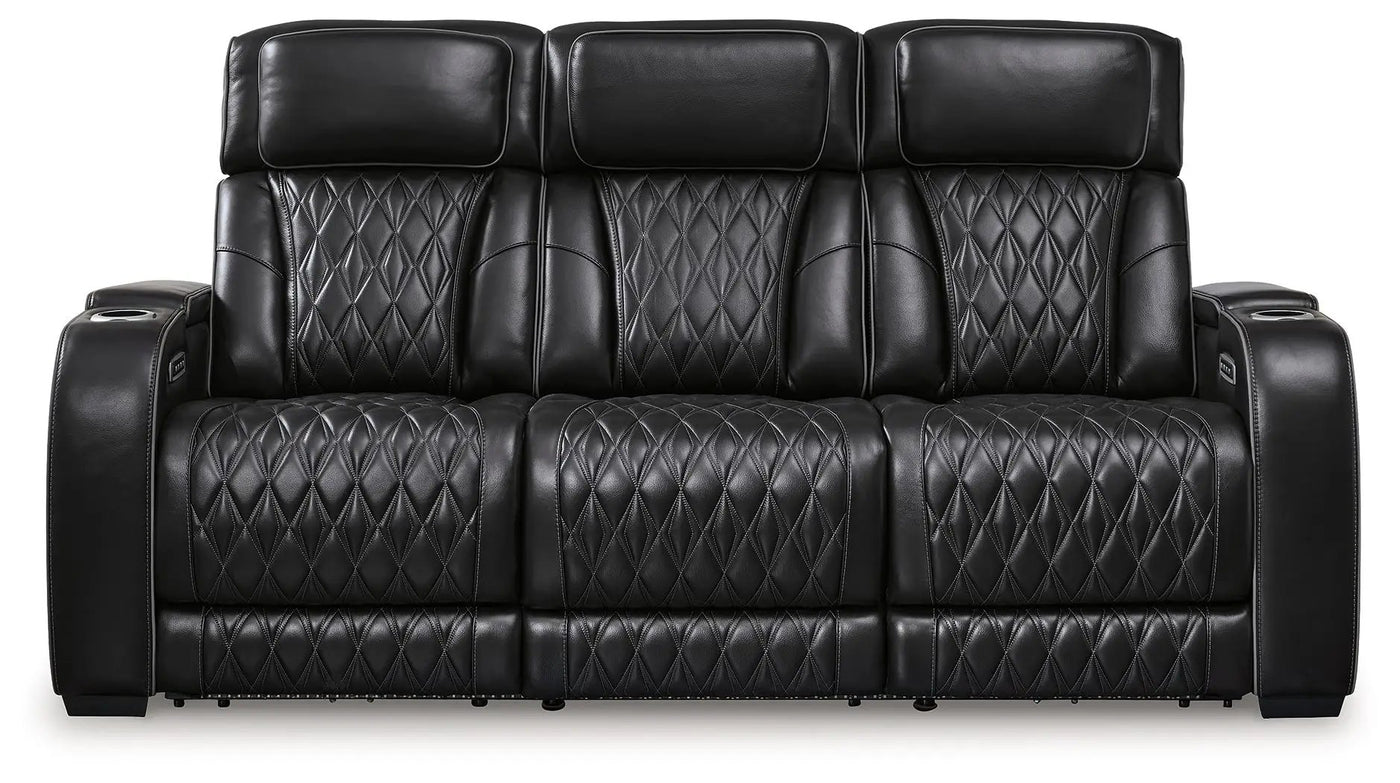 Boyington - Power Reclining Sofa With Adj Headrest by Unique Piece Furniture