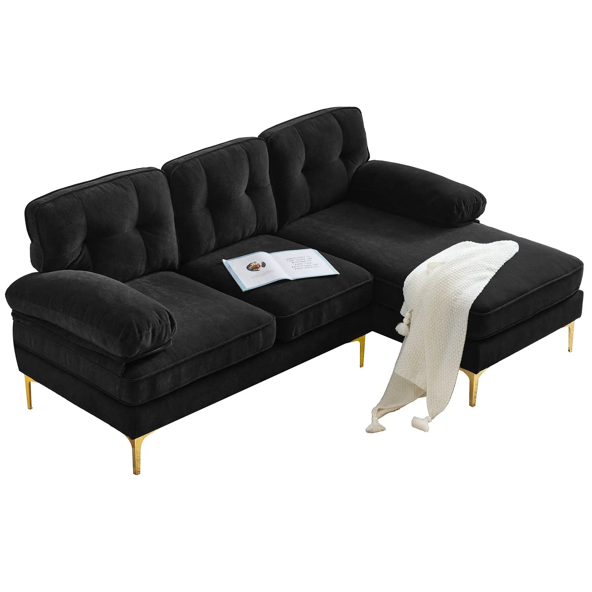 Modern L Shaped Sectional Sofa For Living Room by HouseOfZazla