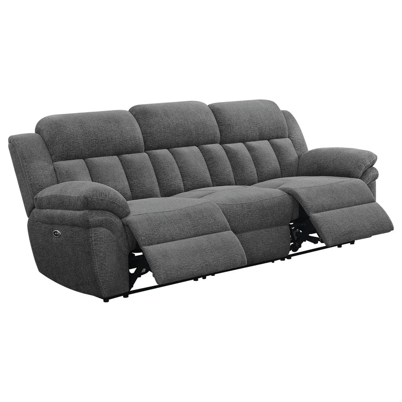 Bahrain Upholstered Power Sofa Charcoal by Unique Piece Furniture